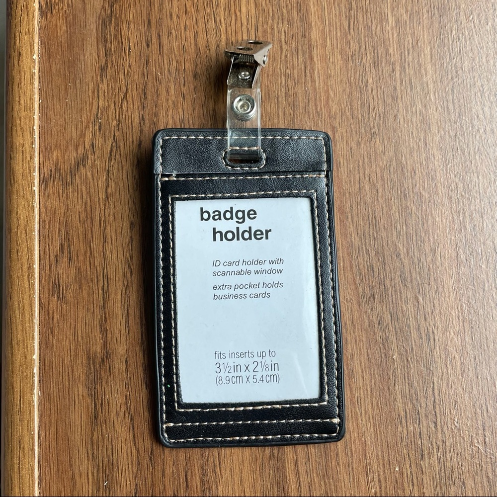 NEW Black Badge ID Holder Wallet Business Cards
